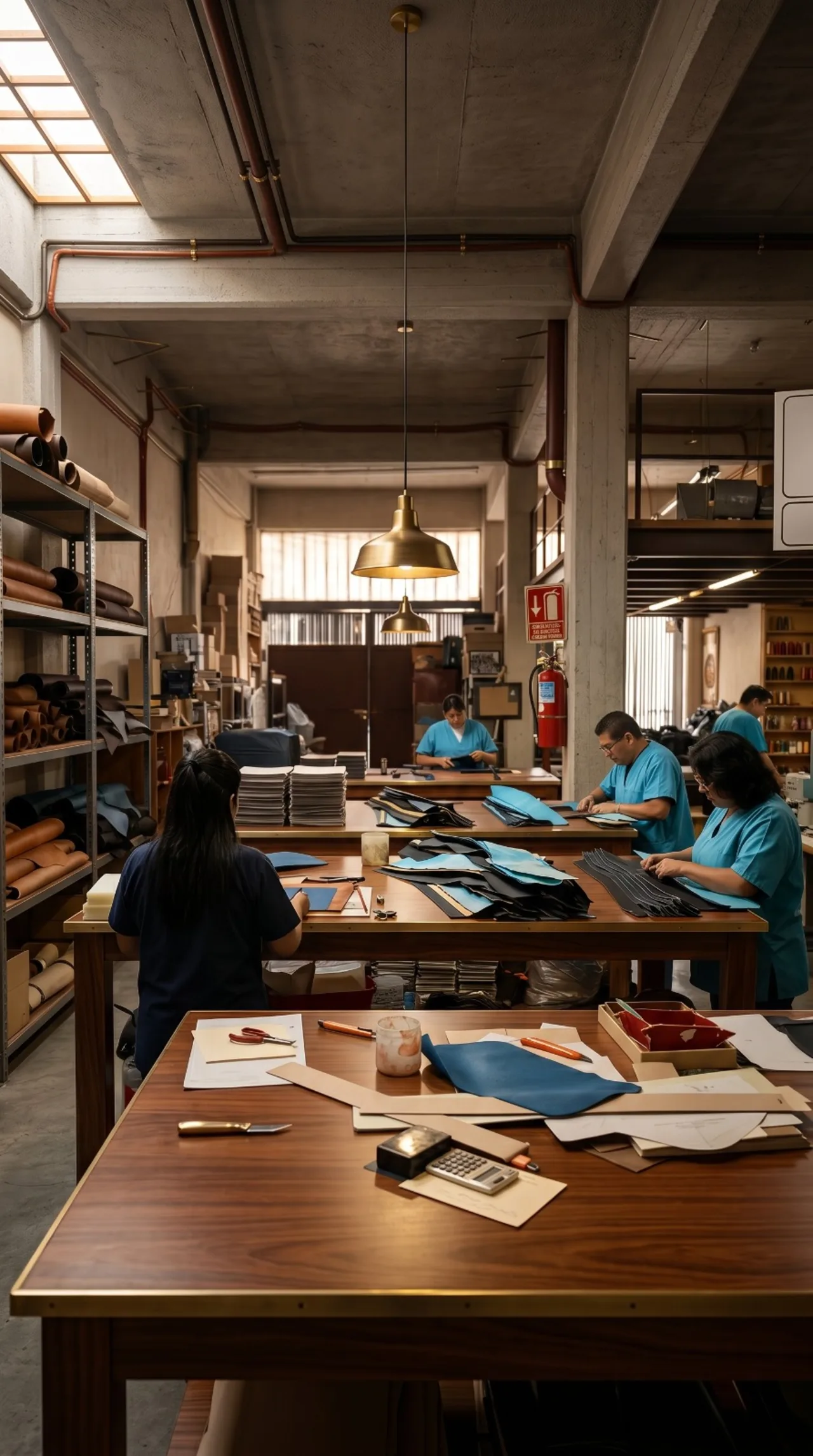 Instalaciones de Piel Russo en Ciudad de México — personal trabajando piel y curpiel en la Casa Russo
